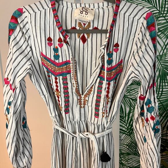 Figue Noor Embroidered Midi Dress XS - Picture 2 of 13